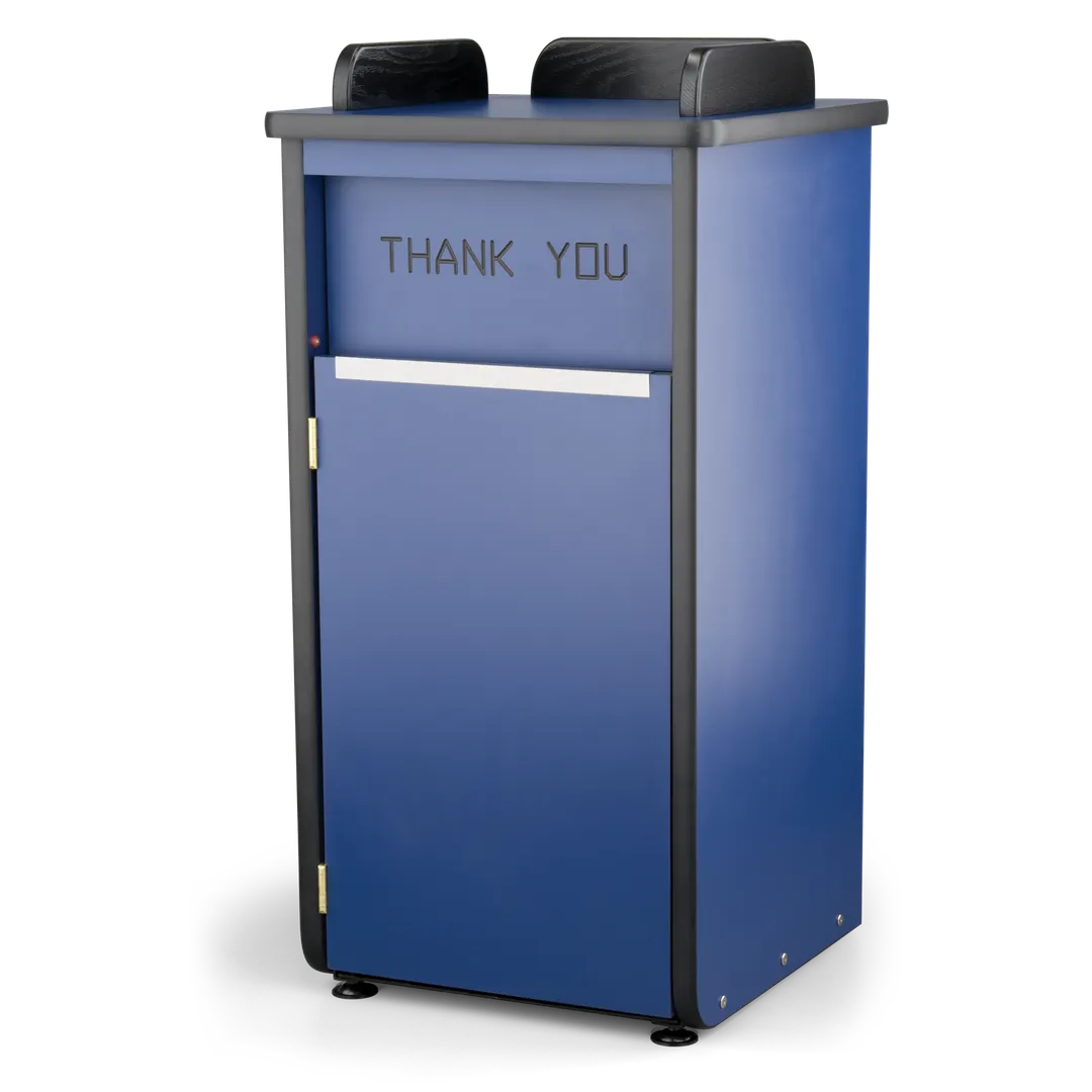 JustChair TRCPT-HPL-GR2 Trash Receptacle, 23-1/2" X 23-1/2" X 48", Single