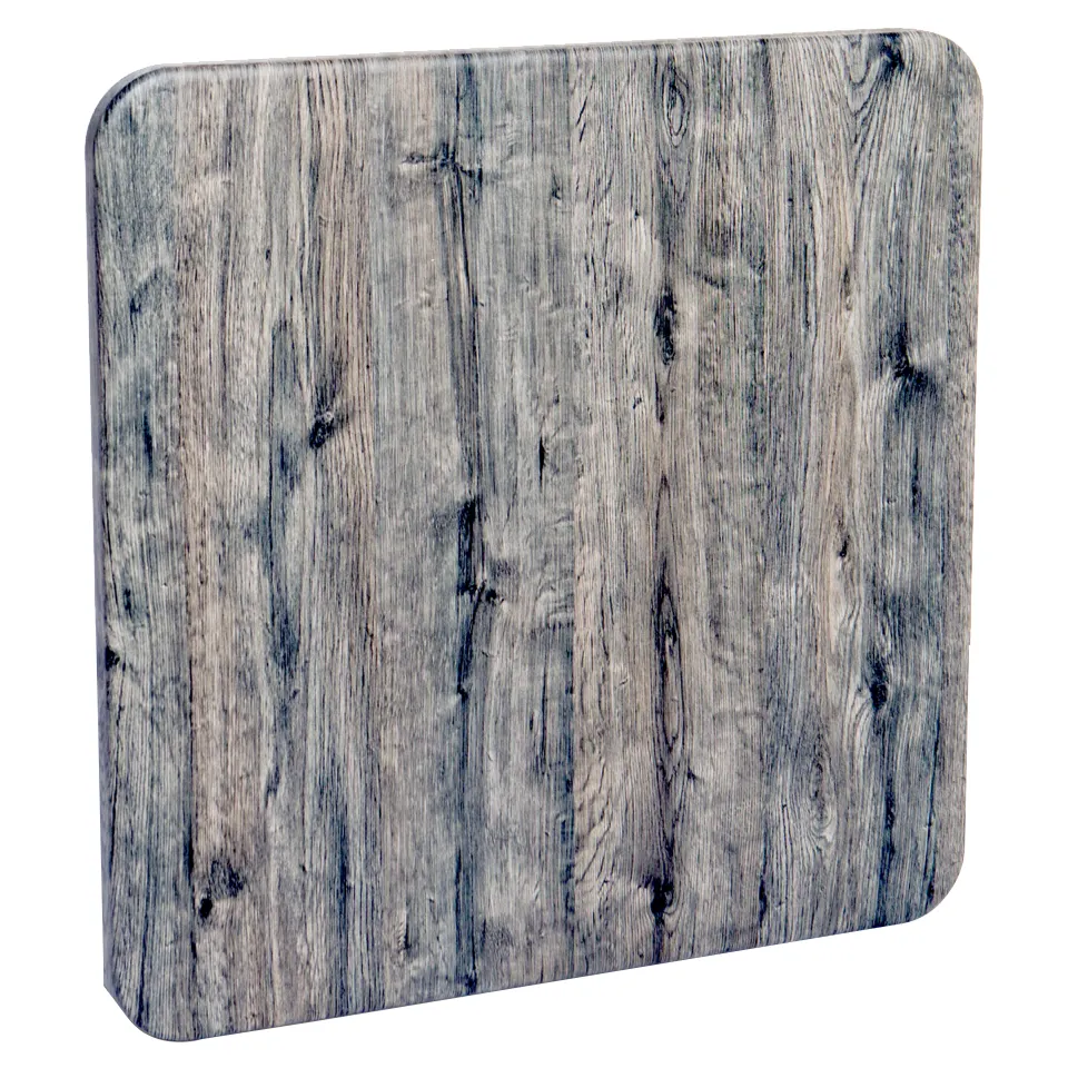 JustChair TTDC18-3060 GR1-QS 30x60 Rectangle Laminate DesignChoice Table Top, 1-1/8 Thick, Black Melamine Backer