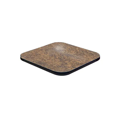 JustChair TTLMVM-60R-GR3 Round Laminate Table Top, 60" Dia., Black Vinyl T-Mold Edge, Wilsonart Grade 3