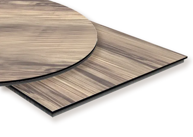 JustChair TTSMCH-48R-HICKORY 48" Round SmartChoice Table Top, Hickory Finish, Phenolic Compact HPL