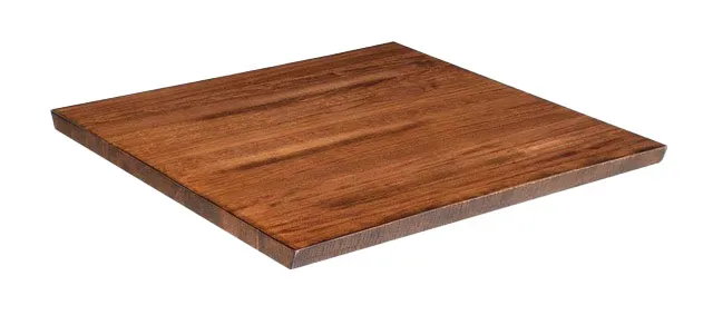 JustChair TTSWRE12-3696 Rectangular 36x96 Beech Wood Table Top, 1.25 Thick, Rustic Finish