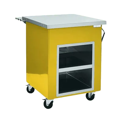 Delfield KC-28 28" Shelleyglas® Solid Top Serving Counter, Enclosed Base w/Storage