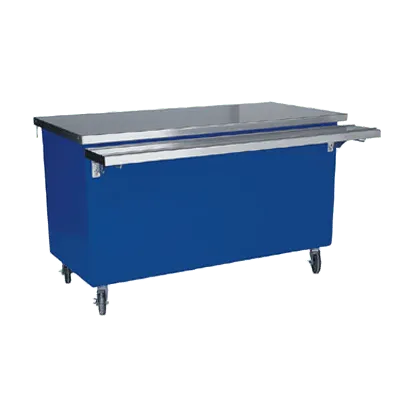 Delfield KC-74 74" Shelleyglas® Solid Top Serving Counter, Enclosed Base w/Storage