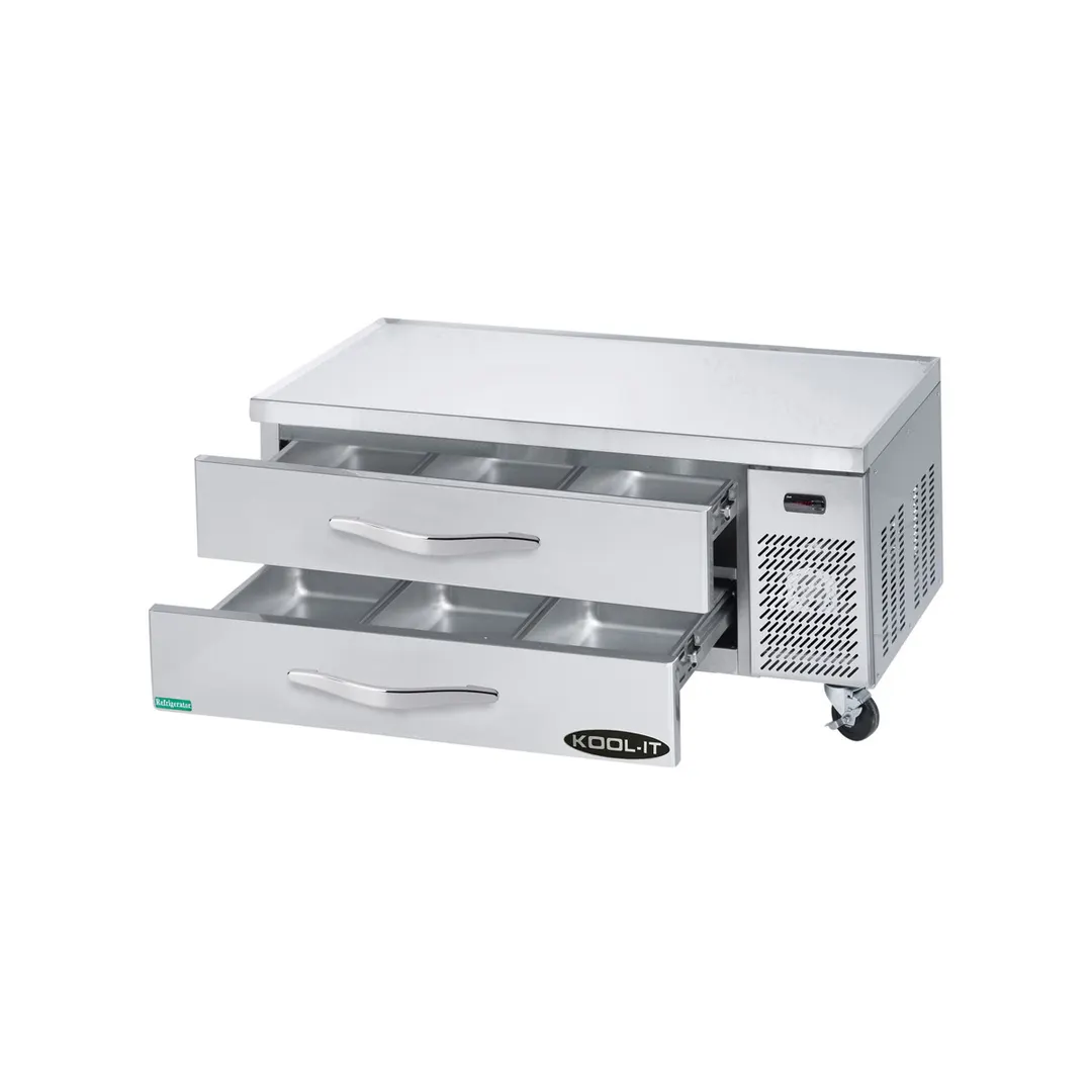 Kool-It KCB-60-2M 60" 2 Drawers Refrigerated Chef Base w/ Marine Edge Top
