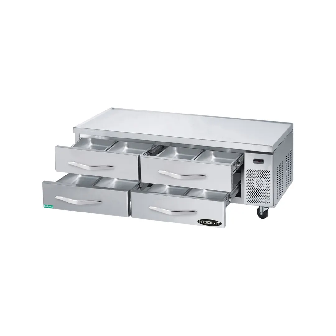 Kool-It KCB-74-4M 74" 4 Drawers Refrigerated Chef Base w/ Marine Edge Top