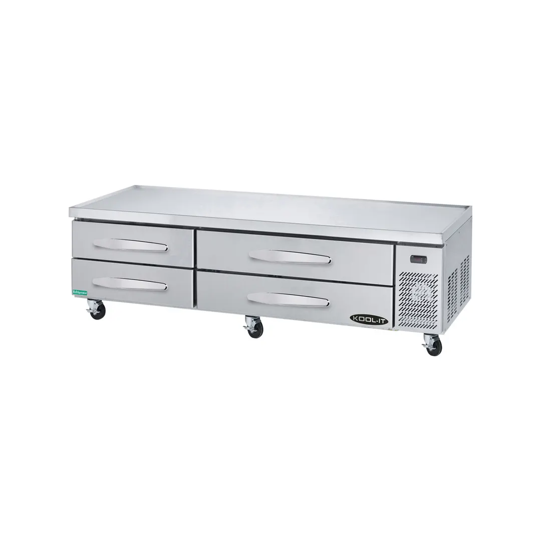 Kool-It KCB-83-4M 83" 4 Drawers Refrigerated Chef Base w/ Marine Edge Top