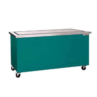 Delfield KCFT-60-NUP 60" Mobile Shelleyglas® Frost Top Serving Counter w/ Enclosed Base