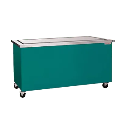 Delfield KCFT-74-NUP 74" Mobile Shelleyglas® Frost Top Serving Counter w/ Enclosed Base