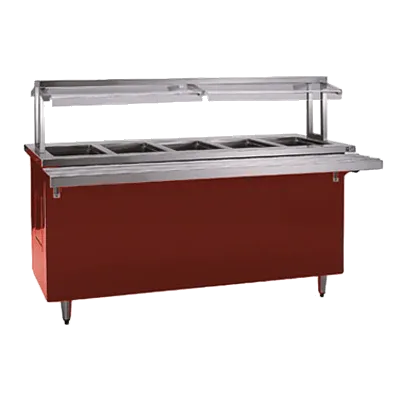 Delfield KCSC-60-EFP 60" Shelleyglas® Liquitec™ Cold Food Serving Counter w/Enclosed Base, (4) Pan