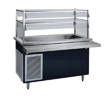 Delfield KCSC-96-BP 96" Shelleyglas® Refrigerated Cold Food Serving Counter w/ Enclosed Base, (6) Pan