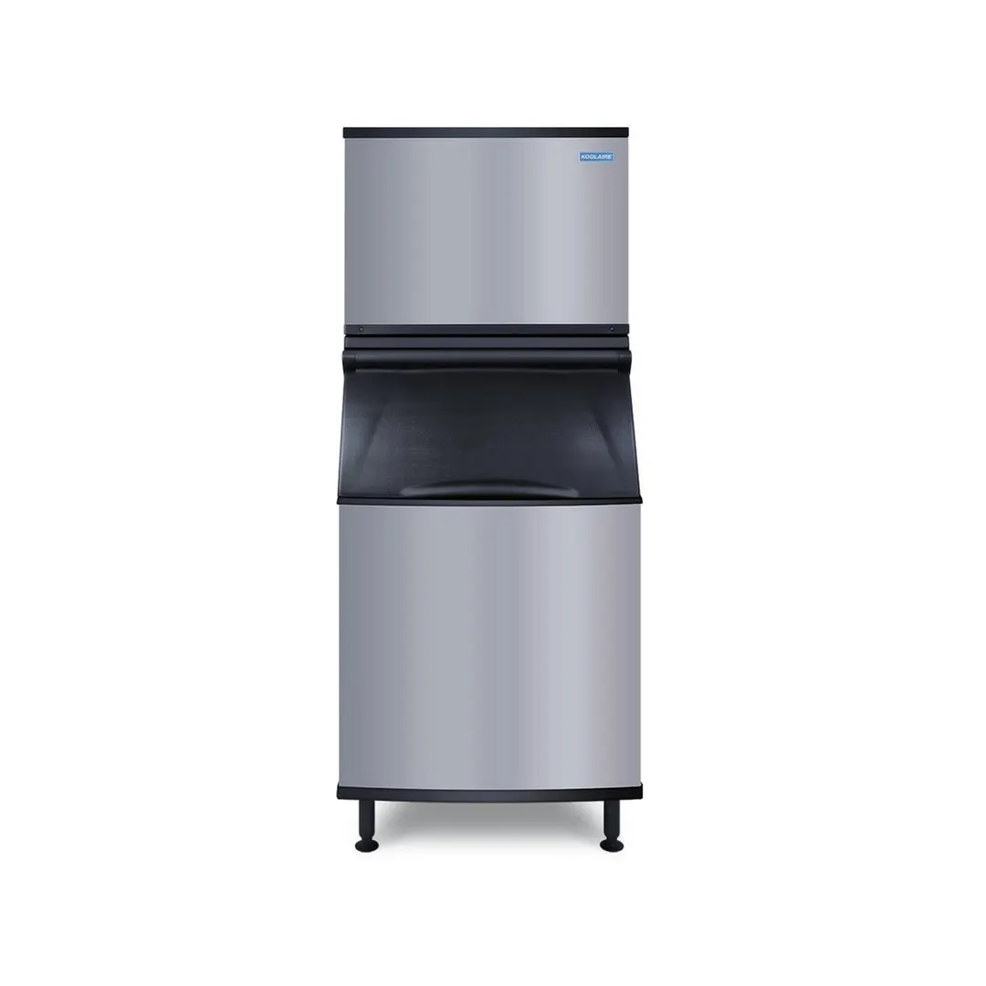 Koolaire KDT0500A/K570 Air Cooled Full Cube 515 lb Ice Machine with Bin, 532 lb Storage