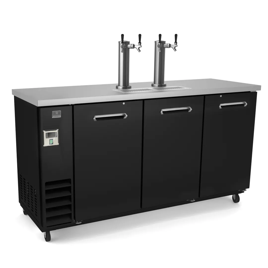 Kelvinator KCHBBD3D2T 73" 2 Columnss Draft Beer Cooler, 3 Keg, 20.8 cu. ft.
