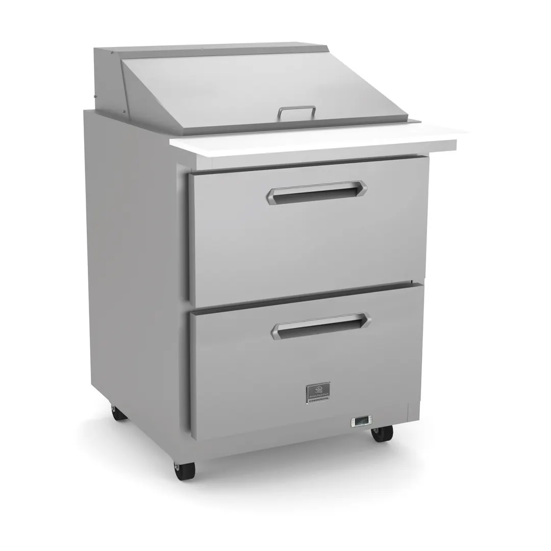 Kelvinator KCHMT29.12.2D 27" Mega Top Sandwich/Salad Prep Table w/ 2 Drawers, 12 Pans