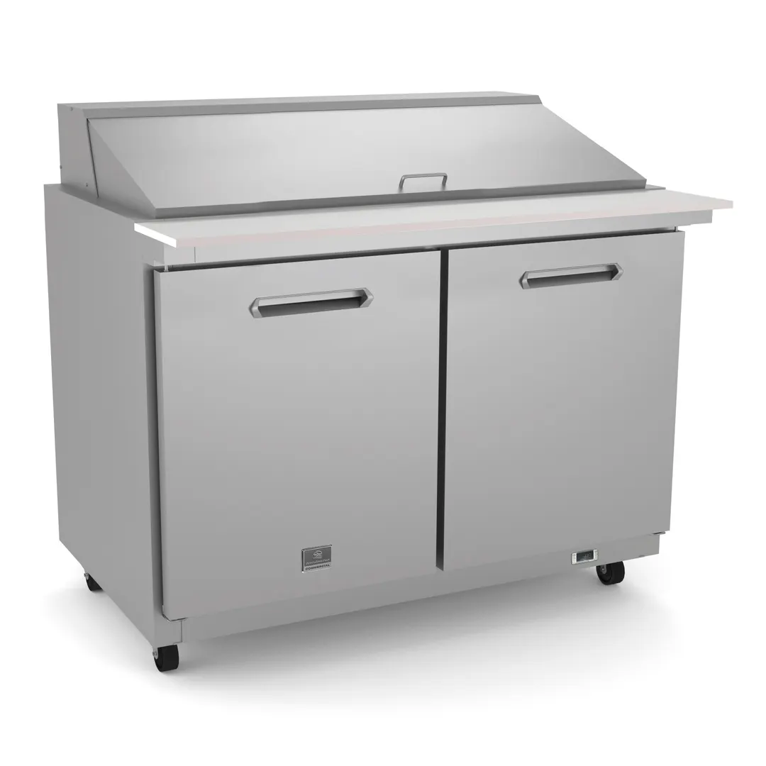 Kelvinator KCHMT48.18 48" Mega Top Sandwich/Salad Prep Table w/ 2 Doors, 18 Pans