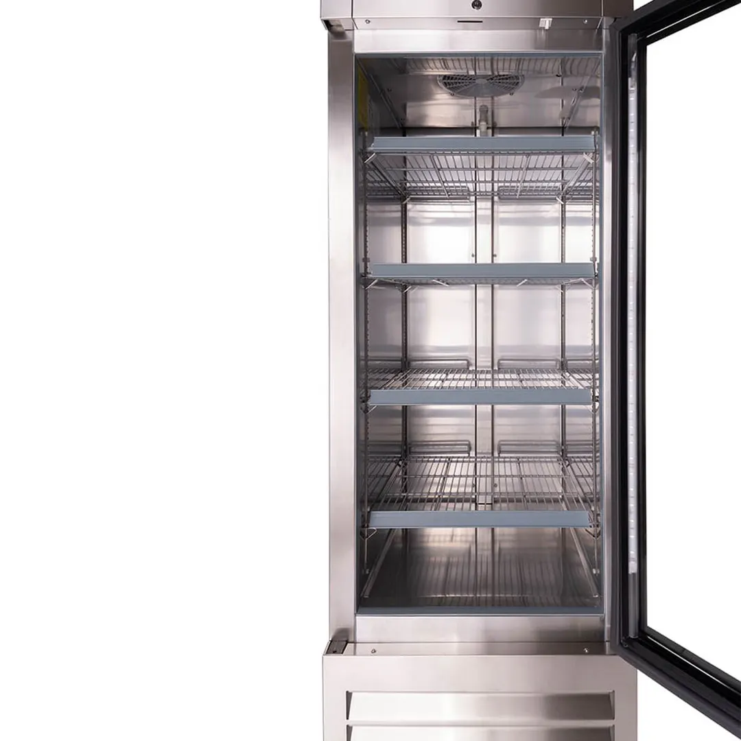 Kelvinator KCHRI27R1GDR 26" One Section Reach-In Refrigerator w/ Glass Door, Bottom Mounted, Stainless Steel, 23 cu. ft.