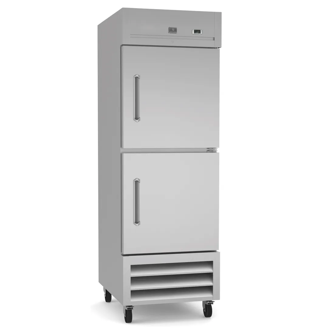 Kelvinator KCHRI27R2HDR 26" 1-Section Reach-In Refrigerator w/ 2 Solid Half Doors, Bottom Mounted, Stainless Steel, 23 cu. ft.