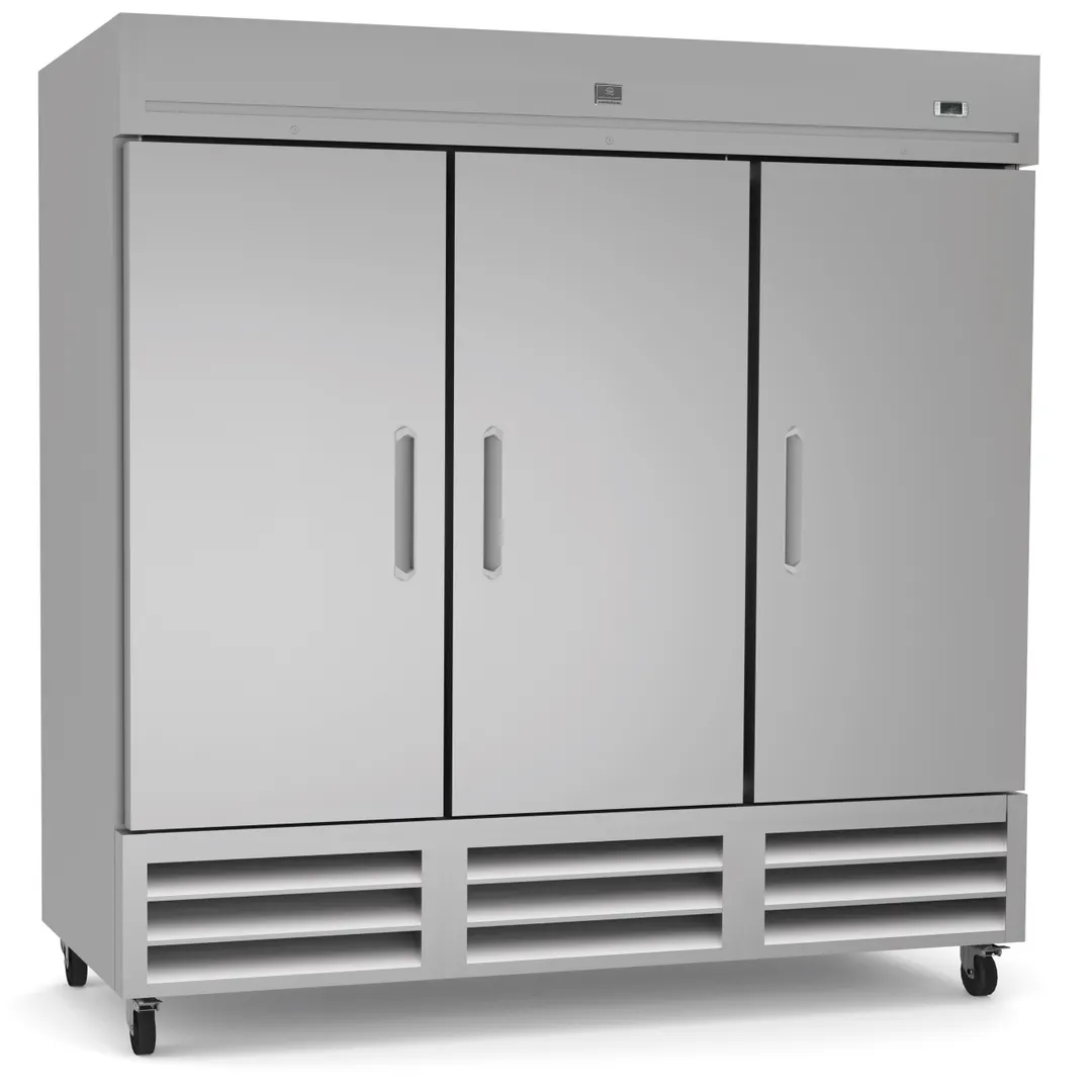 Kelvinator KCHRI81R3DFE 81" Three Section Reach-In Freezer w/ 3 Solid Doors, Bottom Mount, 72 cu. ft.