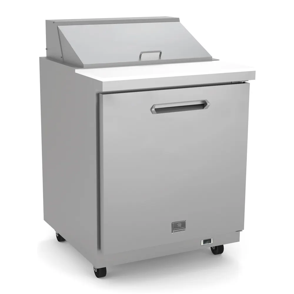 Kelvinator KCHST27.8 28" One Section Sandwich / Salad Prep Table w/ 1 Door, 8 Pans