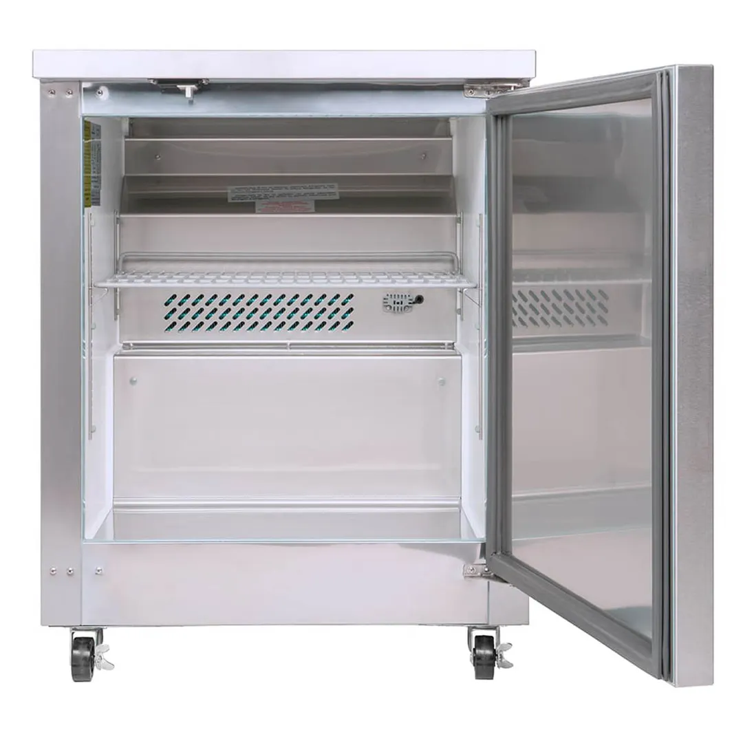 Kelvinator KCHUC27R 27" 1-Door Undercounter Refrigerator, Stainless Steel Finish, 6 cu. ft.