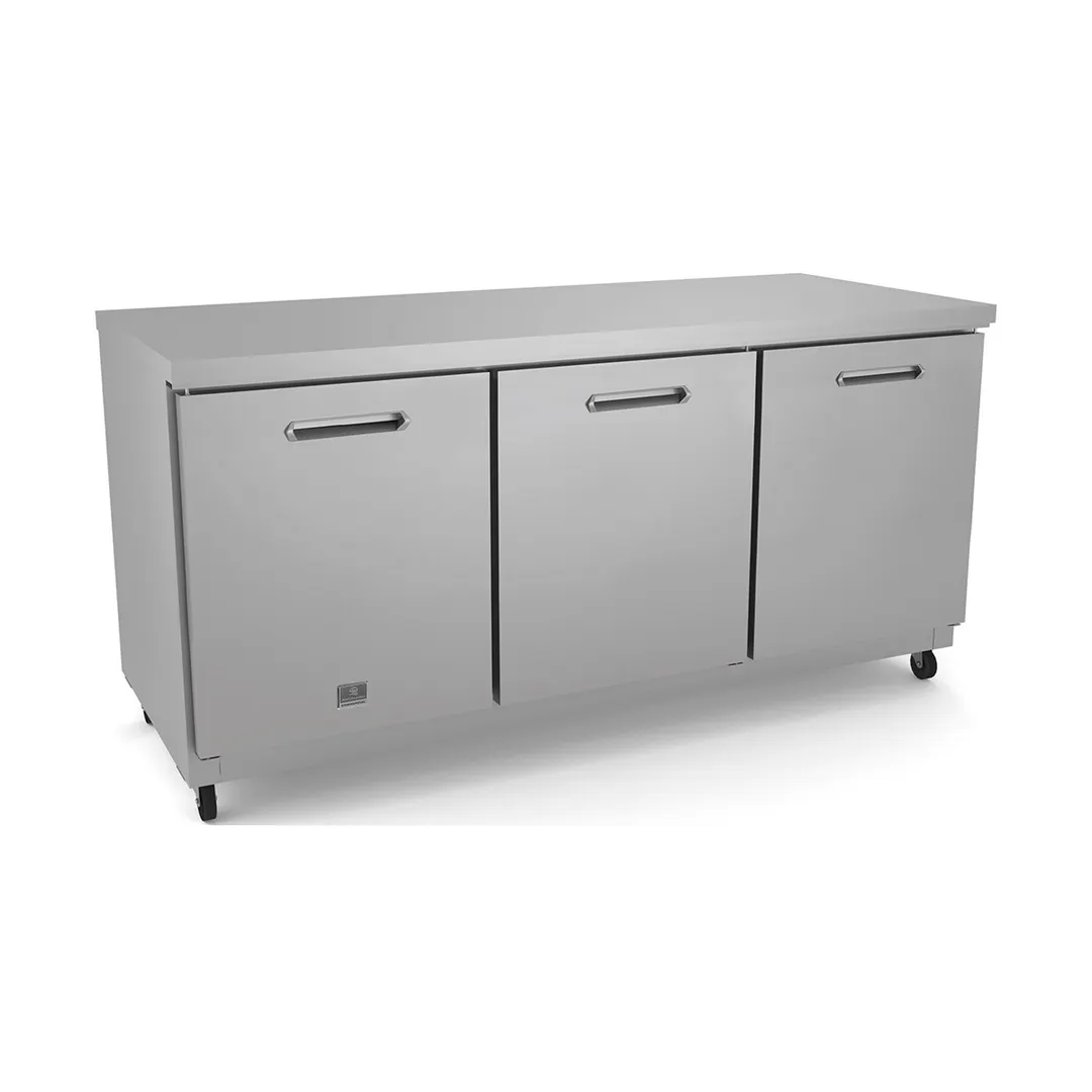 Kelvinator KCHUC72R-32 72" 3-Door Undercounter Refrigerator, Stainless Steel Exterior, 18 cu. ft.