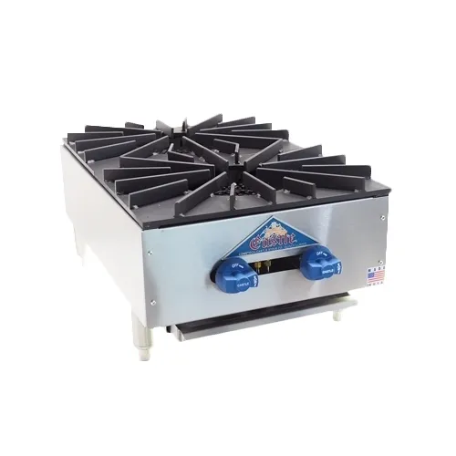 Comstock-Castle KFHP18 18" Countertop Gas Hotplate with (2) Burners, Manual Controls, 80.000 BTU