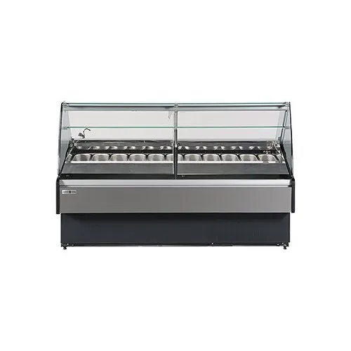 Hydra-Kool KFM-GL-40-S 40" Gelato Dipping Cabinet w/ Curved Sneeze Guard