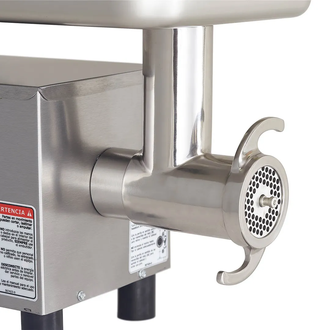 Pro-Cut KG-12-SS Bench Electric Meat Grinder – #12 Hub, 3/4 HP, 444/342 lb/hr, Stainless Steel, 550W, 115V, Non‑Slip Feet