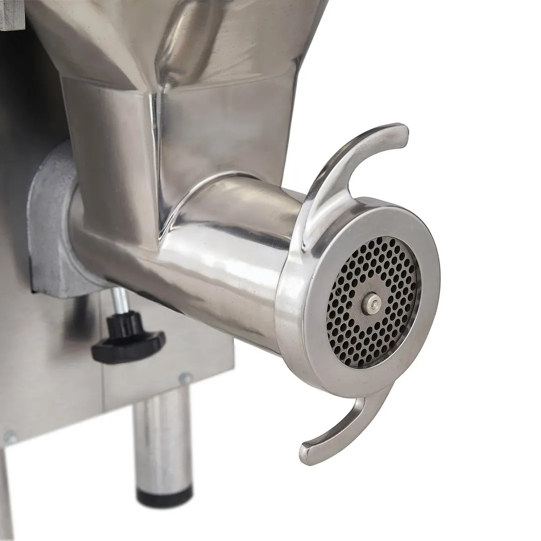 Pro-Cut KG-22W-SS Bench Electric Meat Grinder, #22 Hub, 1 HP, 110V, 740W, 1740 lbs/hr, Stainless Steel Construction