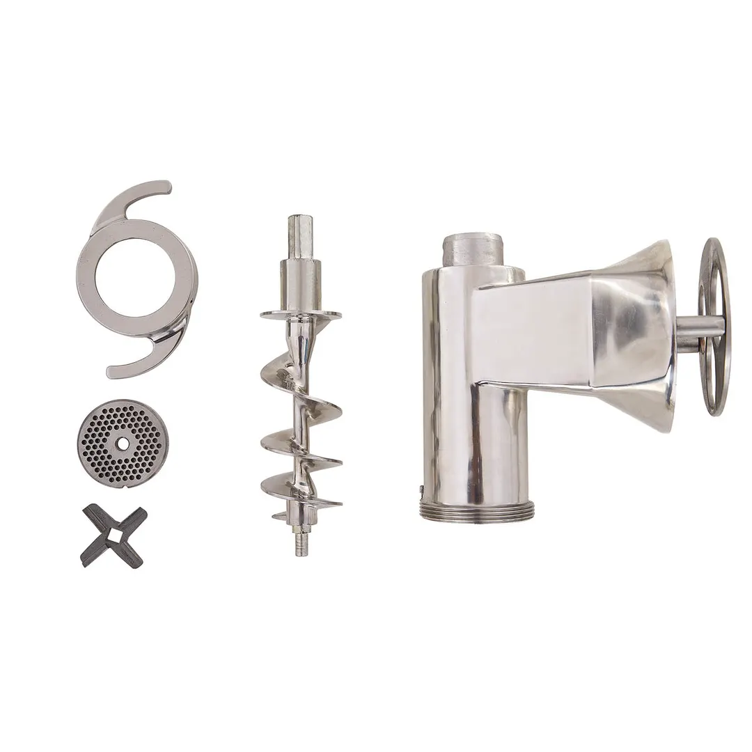 Pro-Cut KG-22W-SS Bench Electric Meat Grinder, #22 Hub, 1 HP, 110V, 740W, 1740 lbs/hr, Stainless Steel Construction