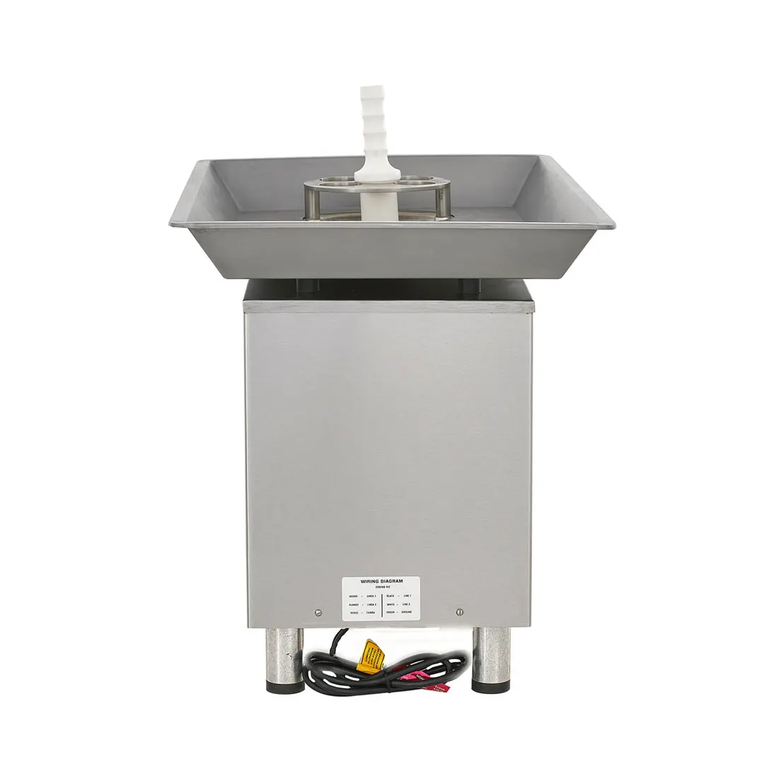 Pro-Cut KG-32 Bench Electric Meat Grinder, #32 Hub, 3 HP 2.25kW Motor, 3300/1740 lb/hr, 3/16" Plate, Stainless Steel Body