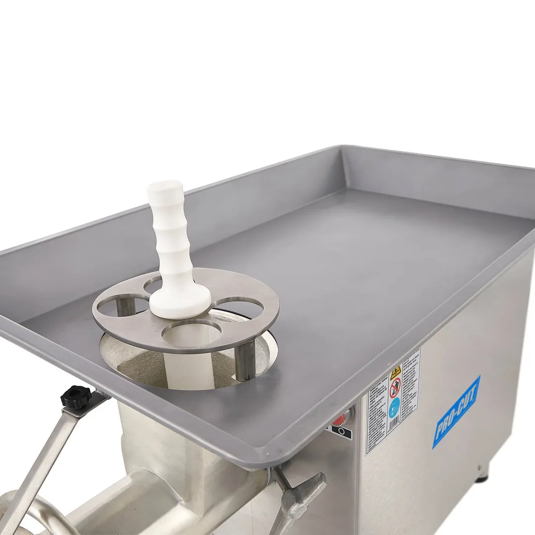 Pro-Cut KG-32 Bench Electric Meat Grinder, #32 Hub, 3 HP 2.25kW Motor, 3300/1740 lb/hr, 3/16" Plate, Stainless Steel Body