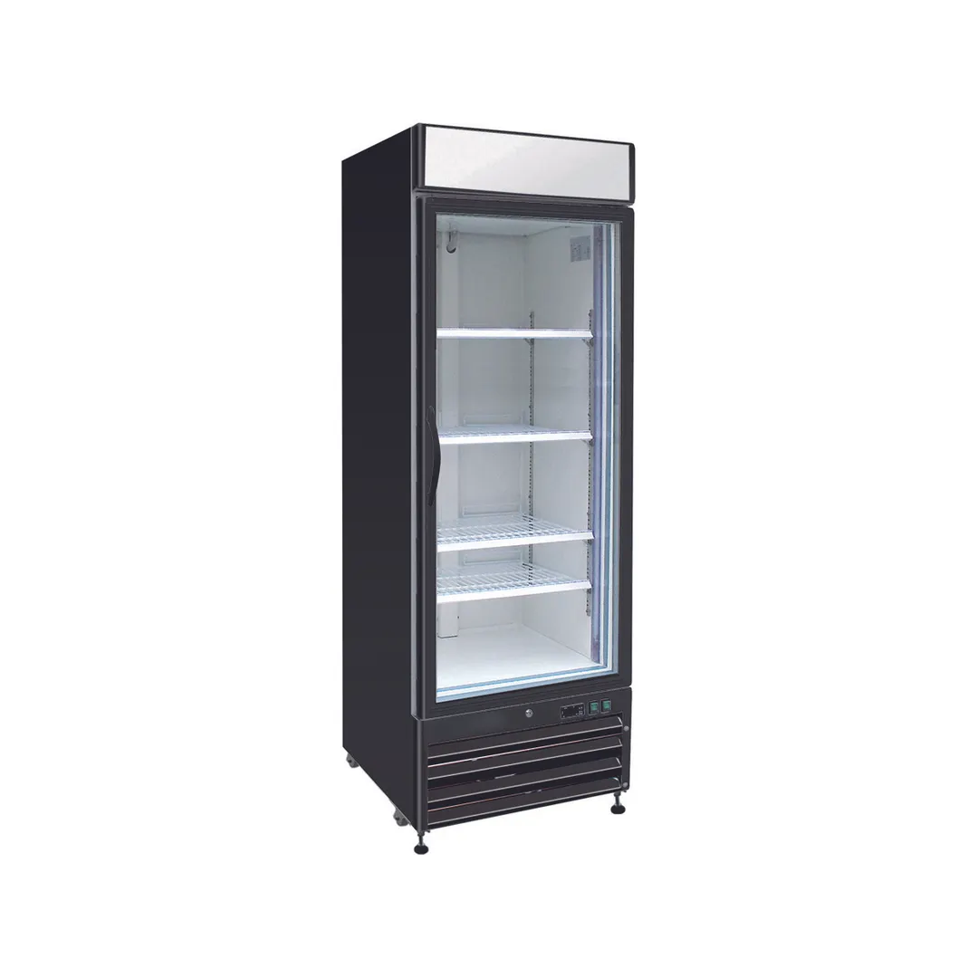 Kool-It KGF-23 26" 1 Glass Door Freezer Merchandiser in Black, 19.2 cu. ft.