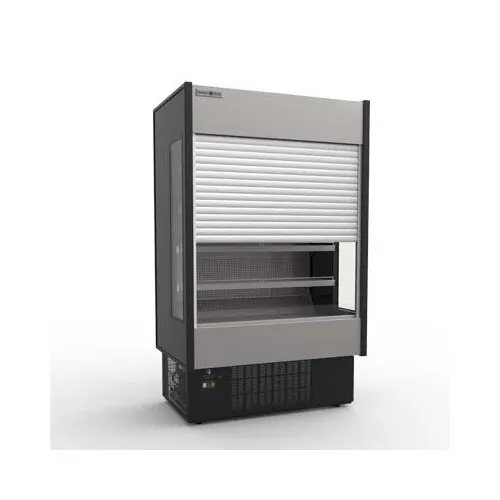 Hydra-Kool KGH-ES-30-S 29" Vertical Open Air Merchandiser w/ Electric Shutter, Self-Contained, 4 Shelves, 15.9 cu. ft.