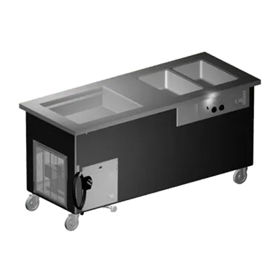 Delfield KH2CR-74-BP 74" Hot/Cold Serving Counter, (2) Hot & (1) Cold Well
