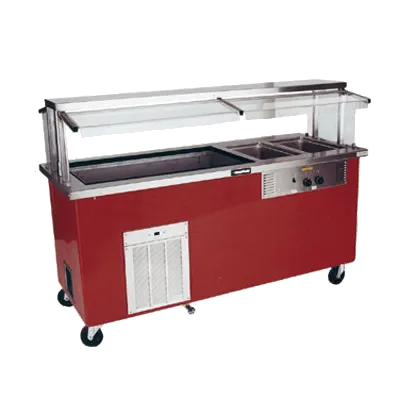 Delfield KH2CR-96-BP 96" Hot/Cold Serving Counter, (2) Hot & (1) Cold Well