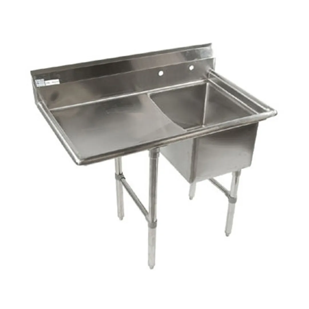 Klinger's Trading ECS1DL24 42" One Compartment Sink, 16"W x 20"L Bowl With Left-Hand Drainboards