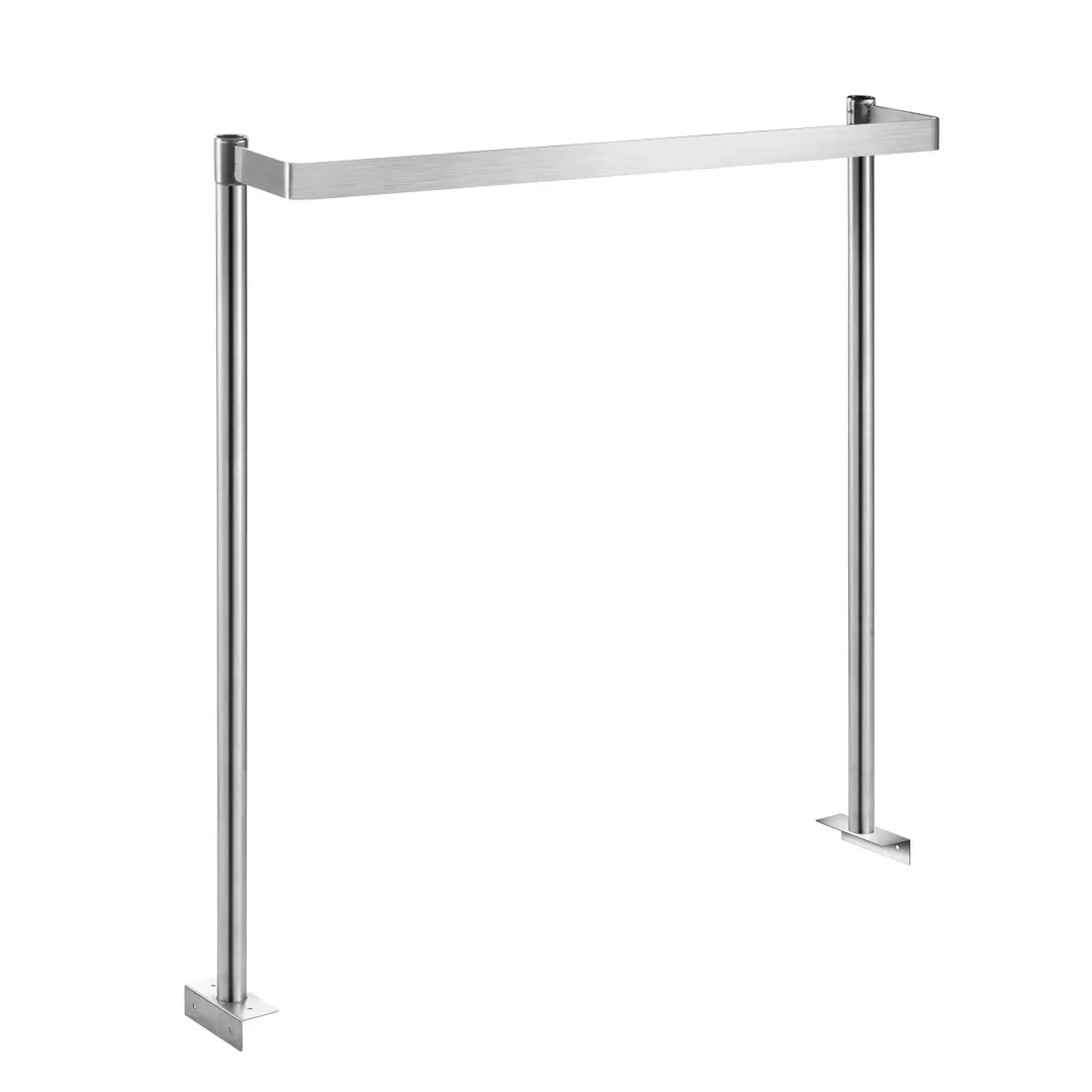 Klinger's Trading TMU-72, 72" Stainless Steel Single Bar Adjustable Table Mounted Pot Rack 
