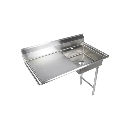 Klinger's Trading UDT48L 48" Undercounter Soiled Dishtable w/ Sink On Right, 24" Drainboard