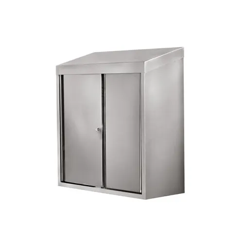 Klinger's Trading WC1536-SLIDING 36" Stainless Steel Wall Mount Cabinet w/ Sliding Doors