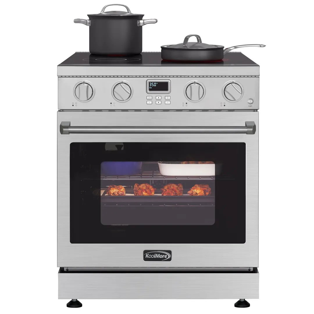Koolmore KM-EPR-30AP-SS Professional Electric Range, 30"W X 30"D X 36"H