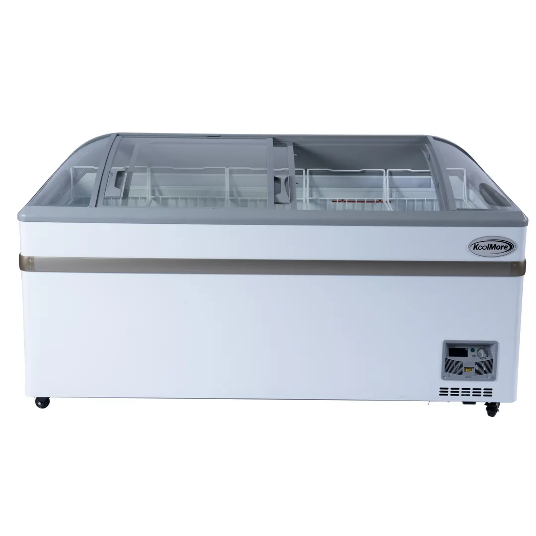 Koolmore KM-ISCF-65MD 65" Defrost Island Glass Chest Freezer, 16 cu. ft.