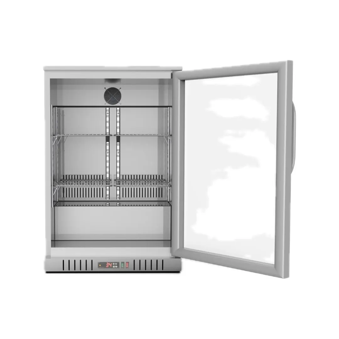 Koolmore BC-1DSW-SS Back Bar Cooler 23"×20½"×35⅖" 4.1 cu ft SS Glass Door‑Lock LED Temp R‑600a 115V