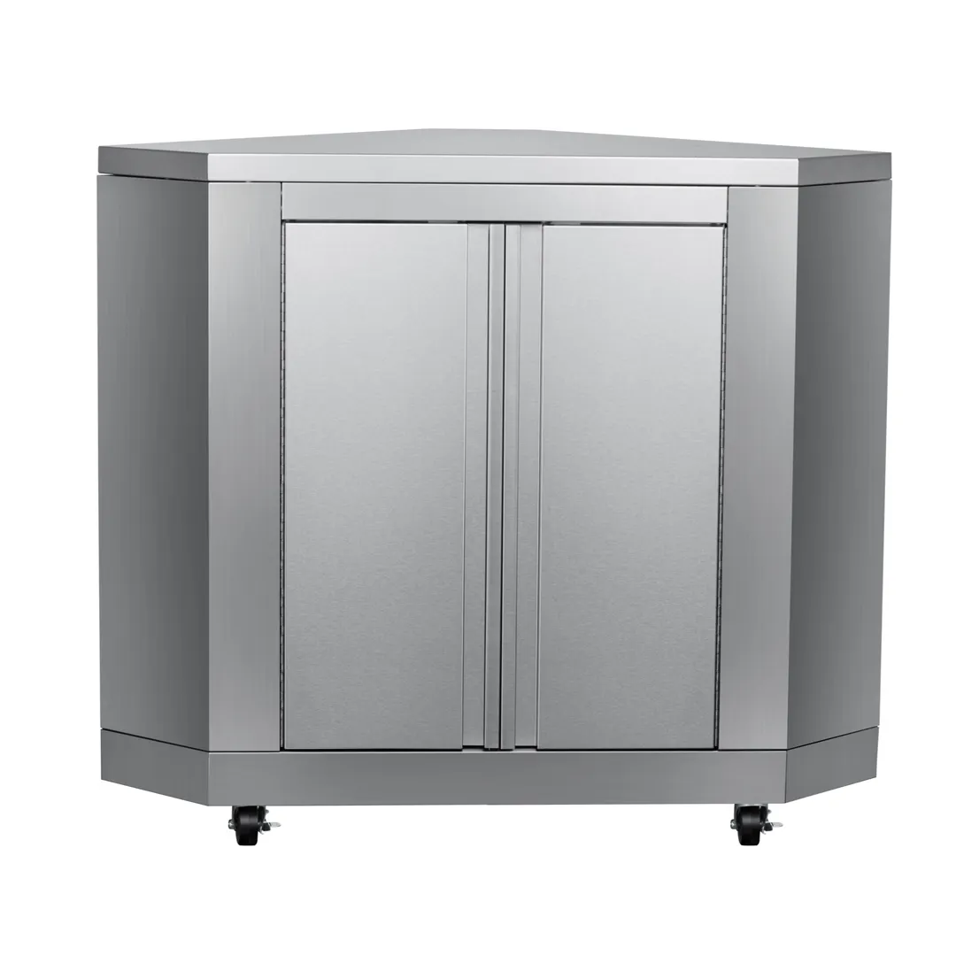 Koolmore KM-OKS-CCAB Outdoor Corner Cabinet, 26"W, (2) Hinged Doors