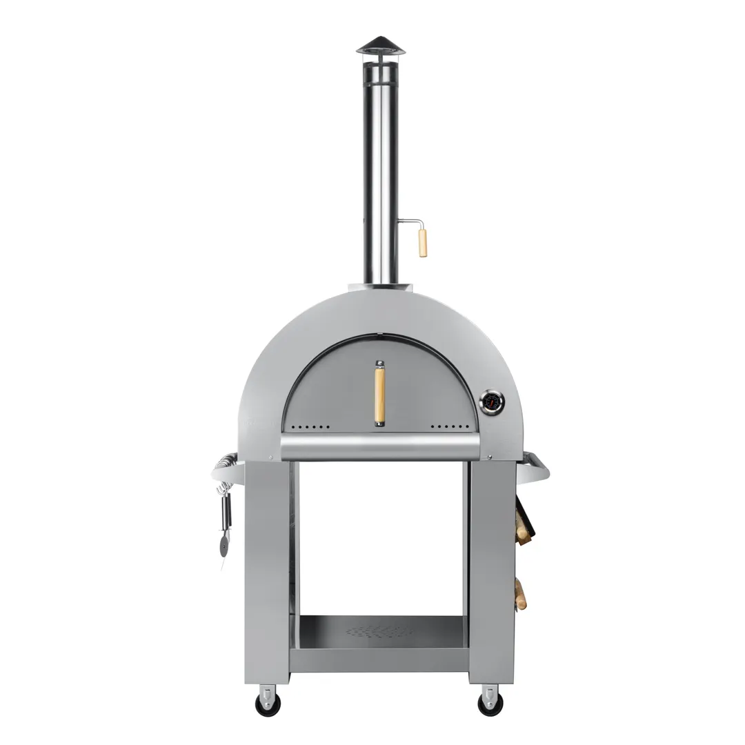 Koolmore KM-OKS-WFPO Wood Fired Pizza Oven, 32"W, Flue Tamper Control