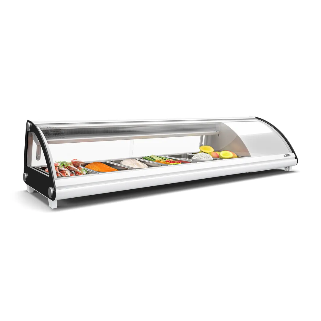 Koolmore KM-SR60-WH 58" Countertop Refrigerated Sushi Display Case, White