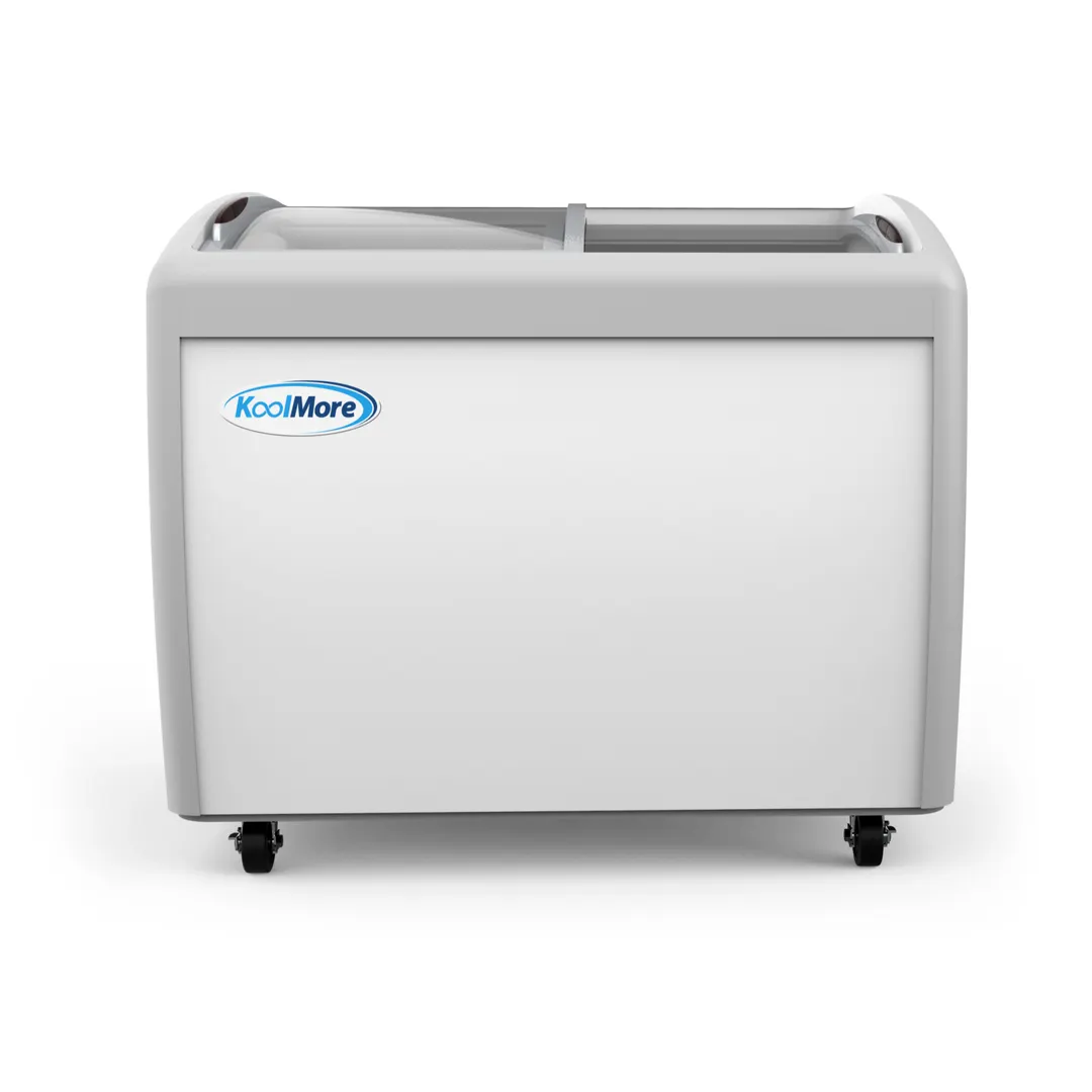 Koolmore MCF-12C 50" Ice Cream Display Glass Chest Freezer, 12 cu. ft.