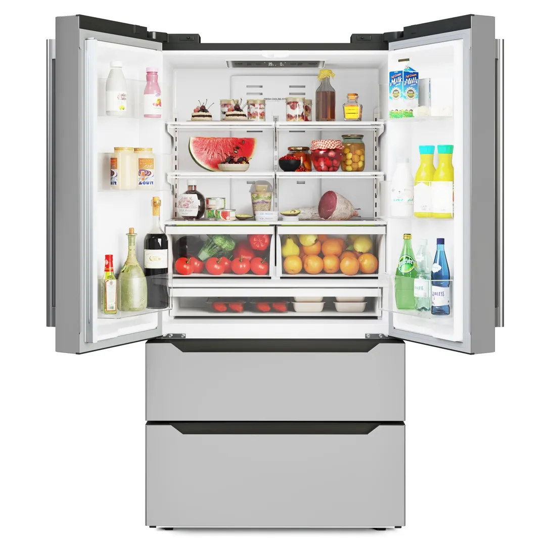 Koolmore RERFDSS-22C 35" Reach-In Refrigerator Freezerw/ 2 Doors and 2 Drawers, 22.5 cu. ft.