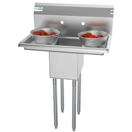 Koolmore SA101410-10B3 One Compartment Sink, 30"W X 20"D X 44-1/2"H