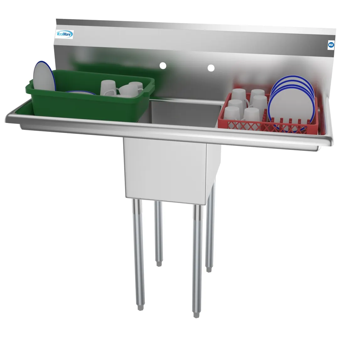 Koolmore SA121610-16B3 One Compartment Sink, 44-1/10"W X 22"D X 44-1/2"H