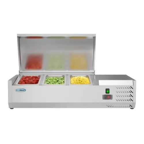 Koolmore SCDC-3P-SG 39" Refrigerated Countertop Prep Unit
